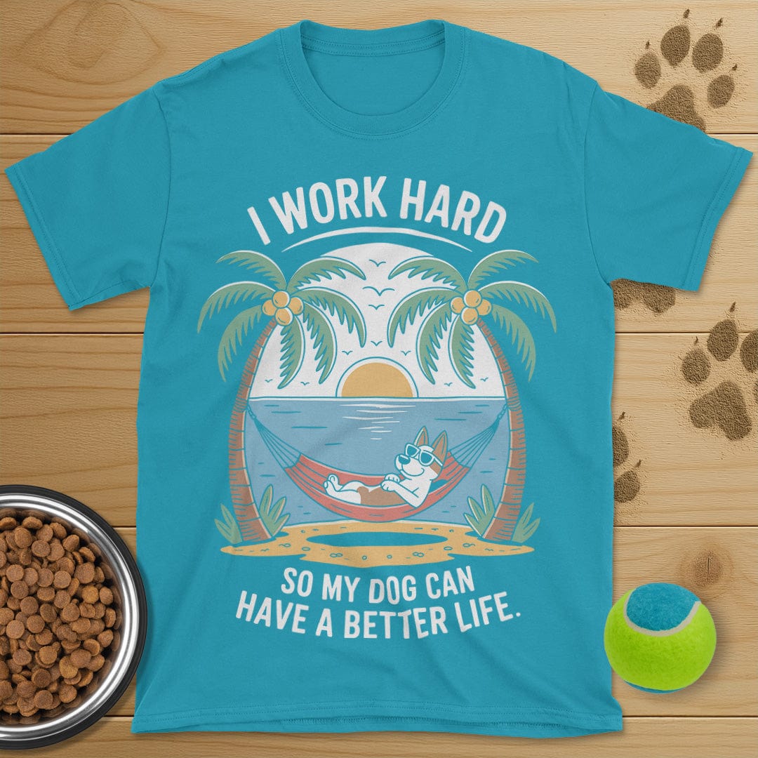 I Work Hard Dog T-Shirt