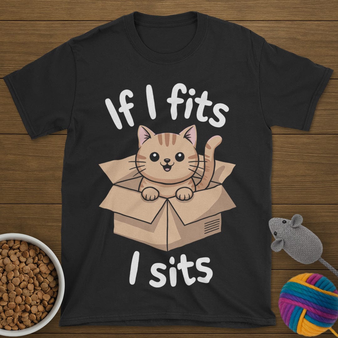 If I Fits I Sits Cat T-Shirt