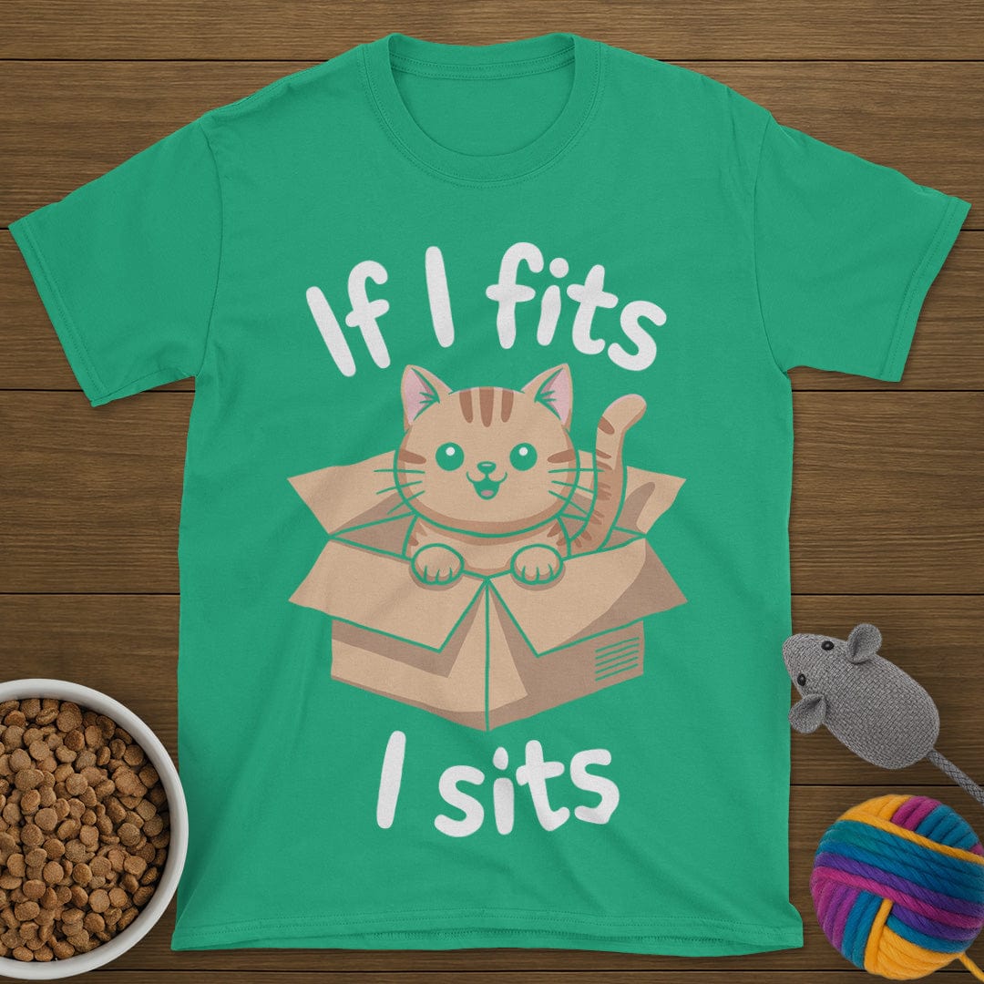 If I Fits I Sits Cat T-Shirt