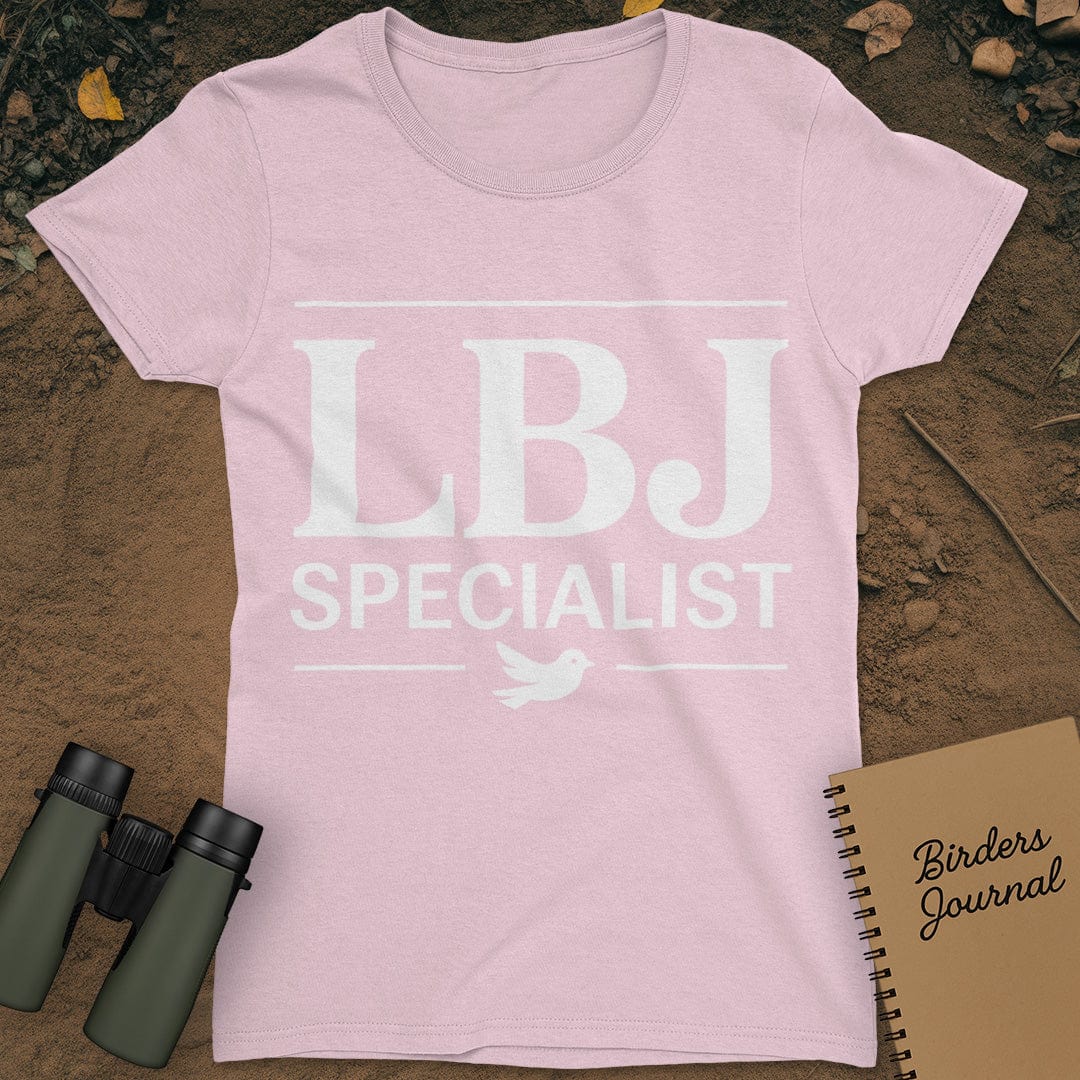 LBJ Little Brown Job Birding T-Shirt Womens