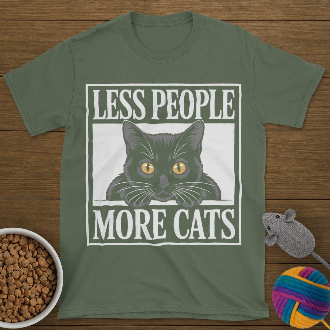 Less People More Cats T-Shirt