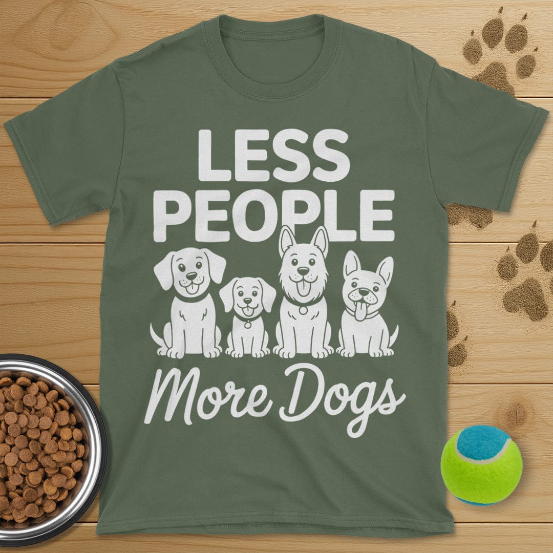 Less People More Dogs T-Shirt