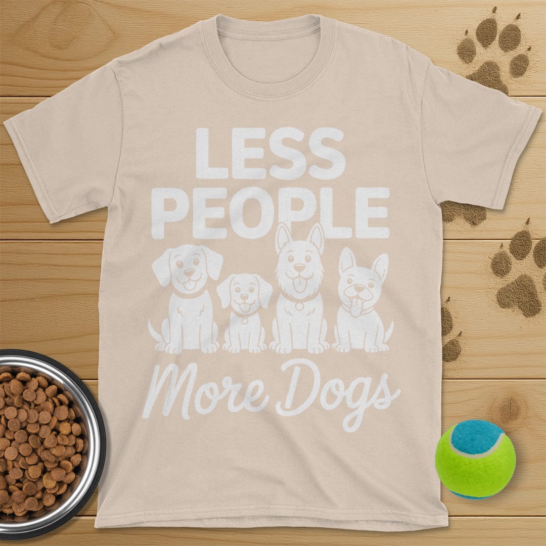 Less People More Dogs T-Shirt