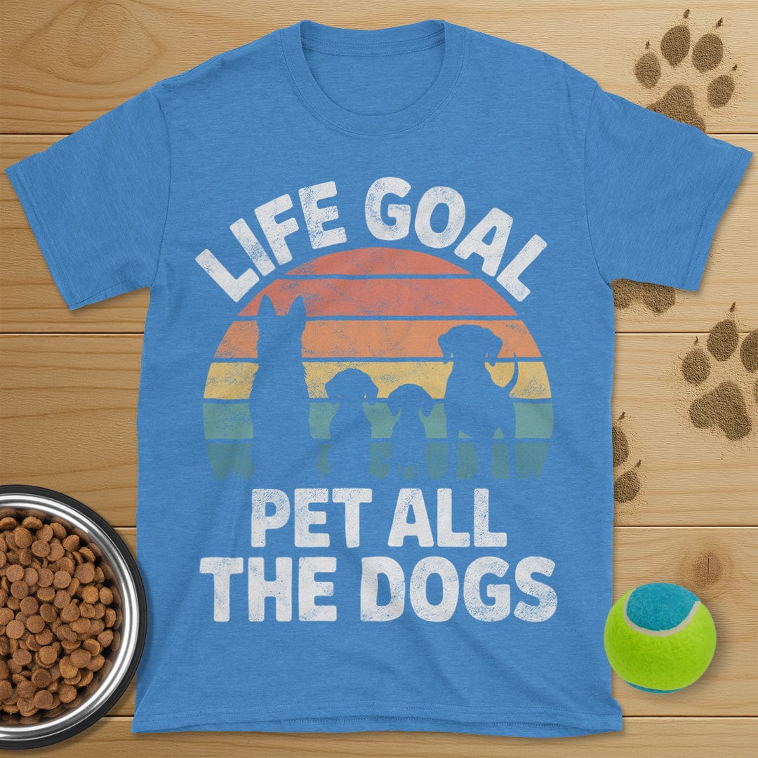 Life Goal Pet All The Dogs Distressed T-Shirt