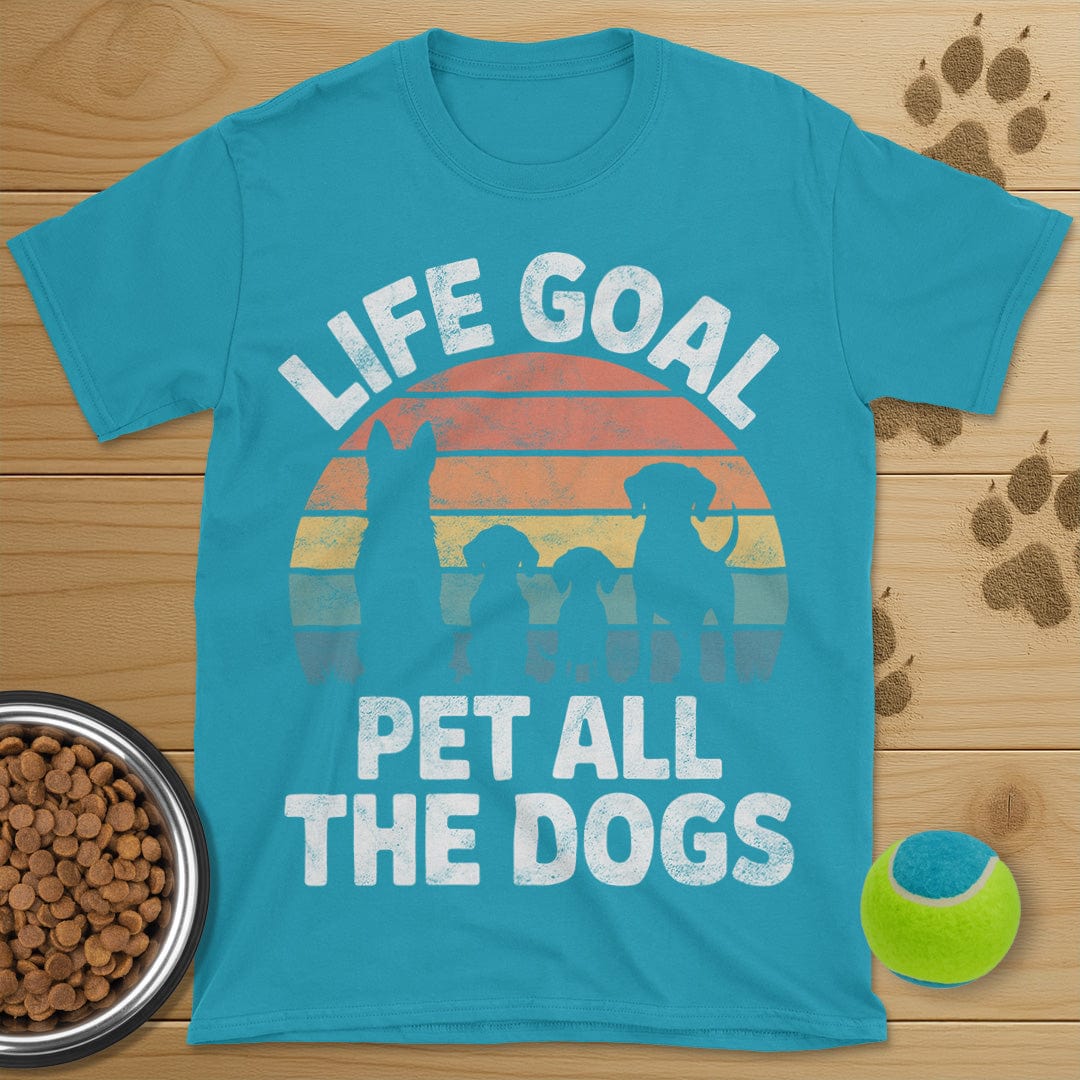 Life Goal Pet All The Dogs Distressed T-Shirt