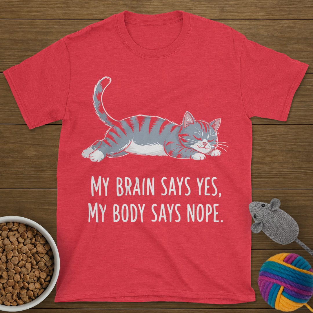 My Body Says Nope Cat T-Shirt