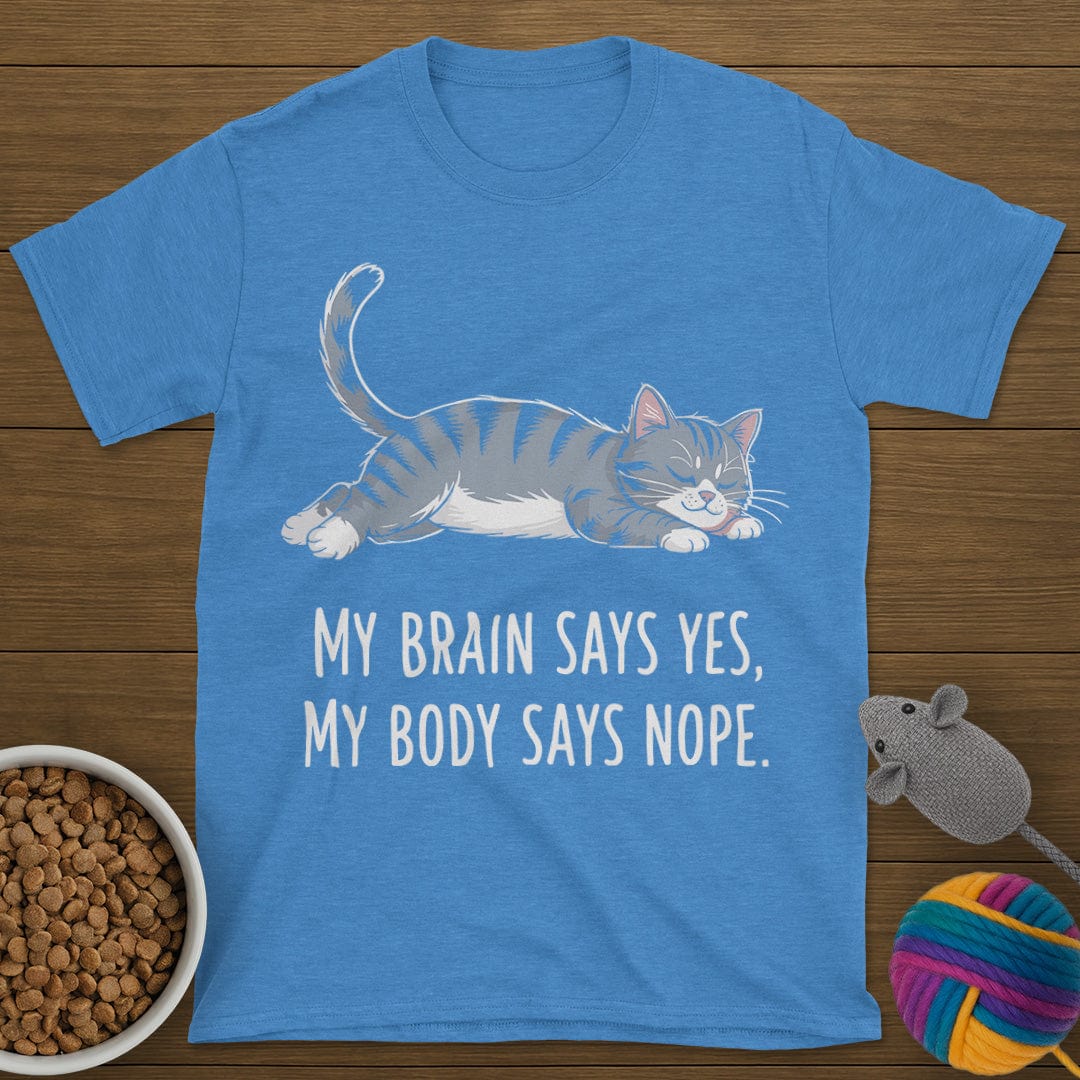 My Body Says Nope Cat T-Shirt