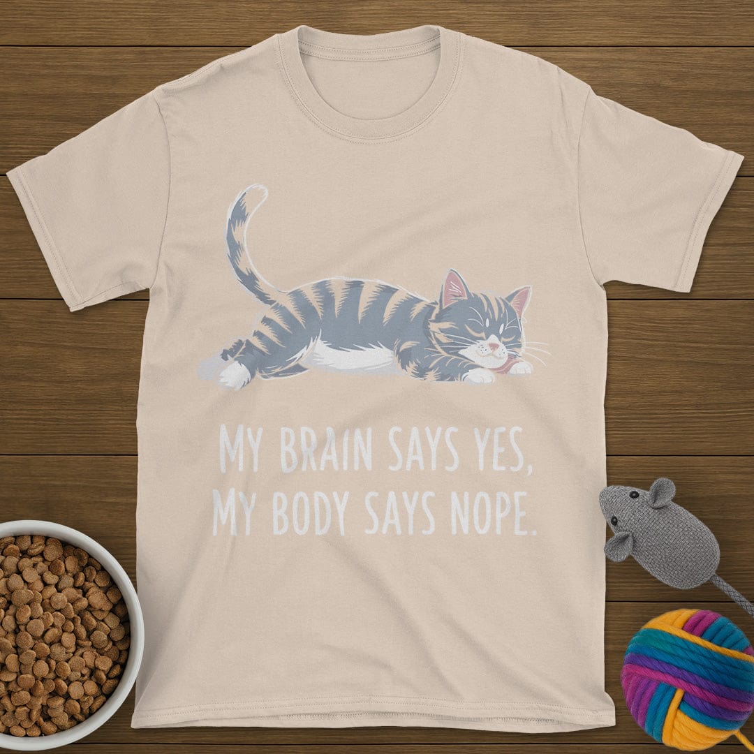 My Body Says Nope Cat T-Shirt