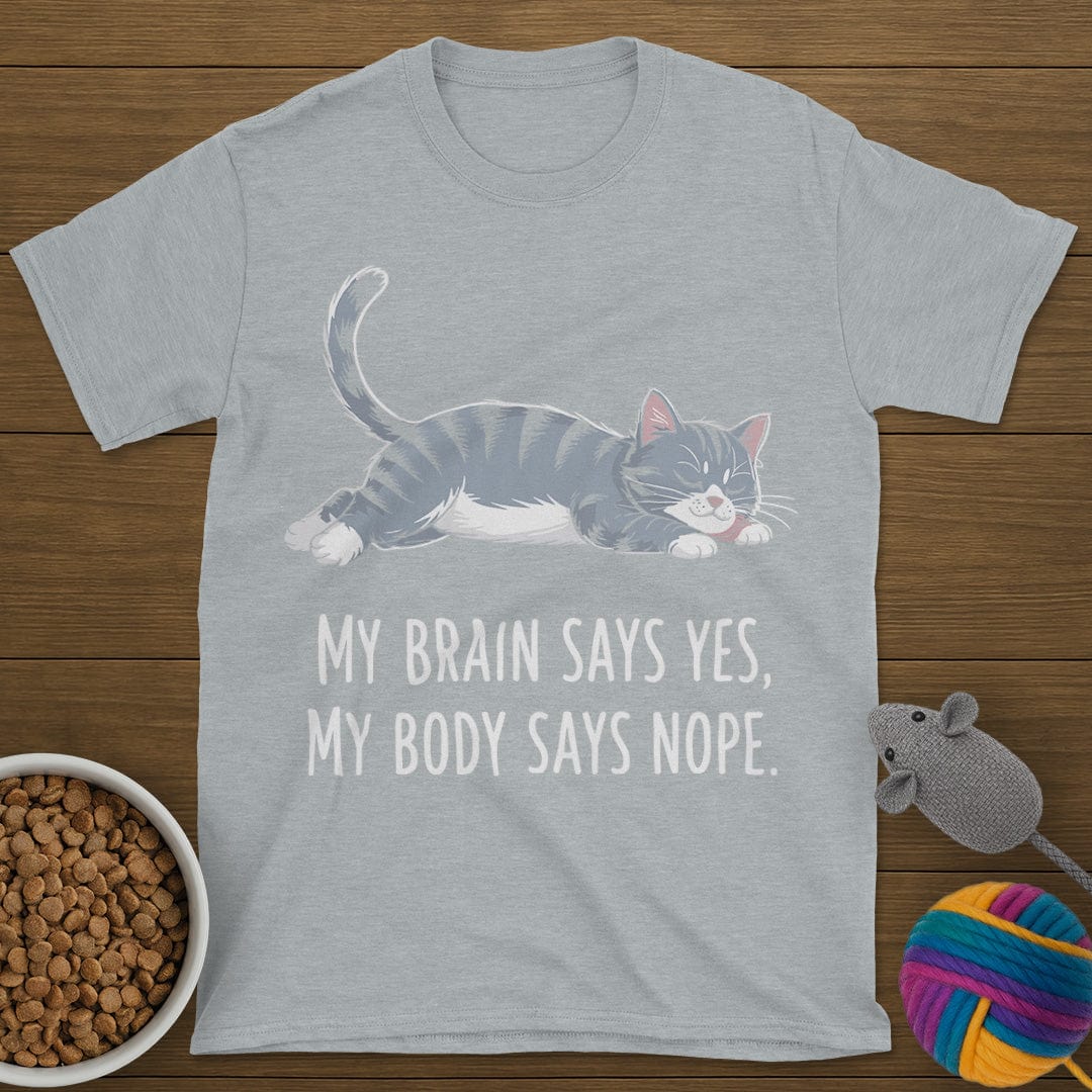My Body Says Nope Cat T-Shirt