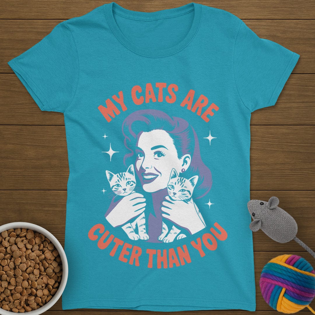 My Cats Are Cuter Than You T-Shirt Womens