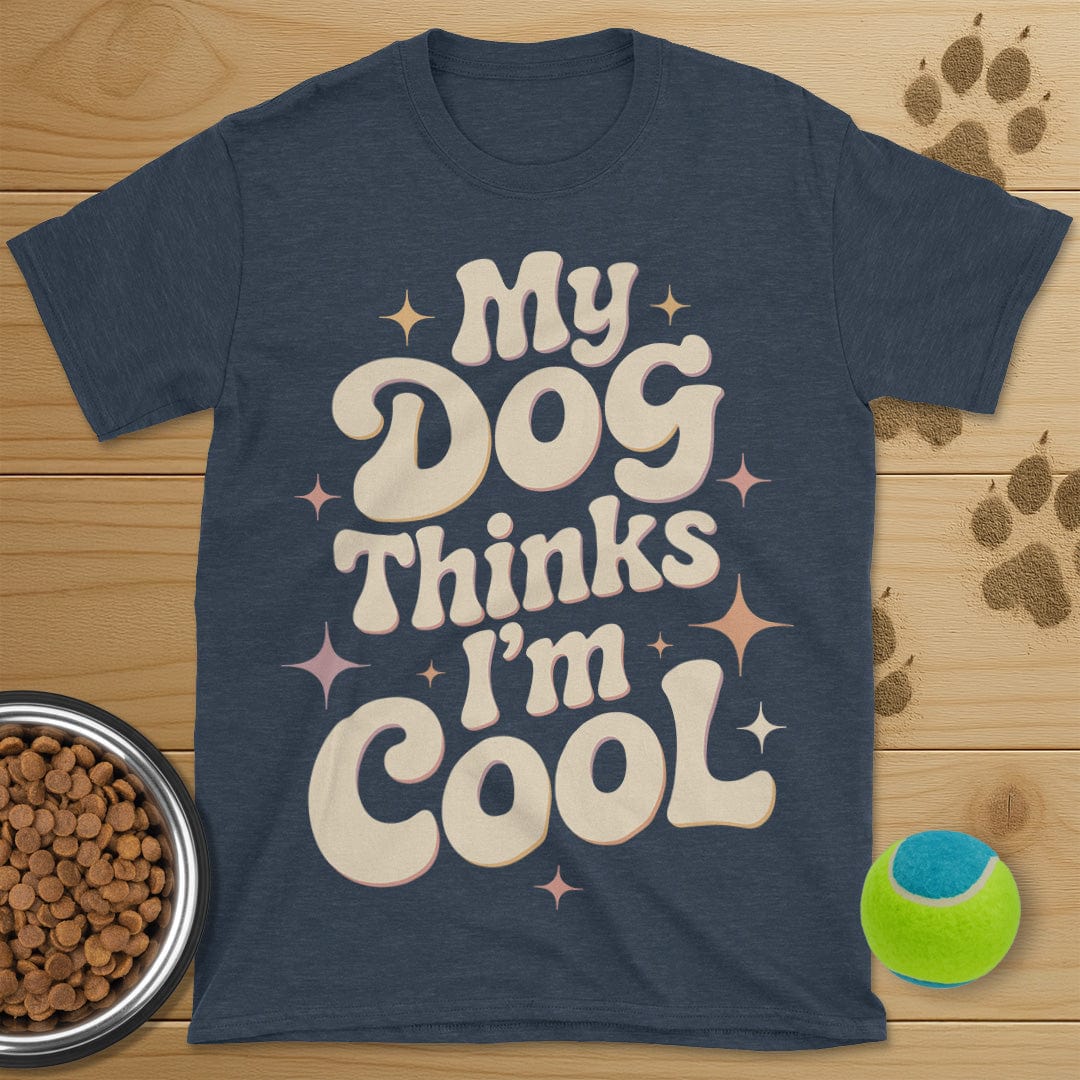 My Dog Thinks I'm Cool Retro T-Shirt