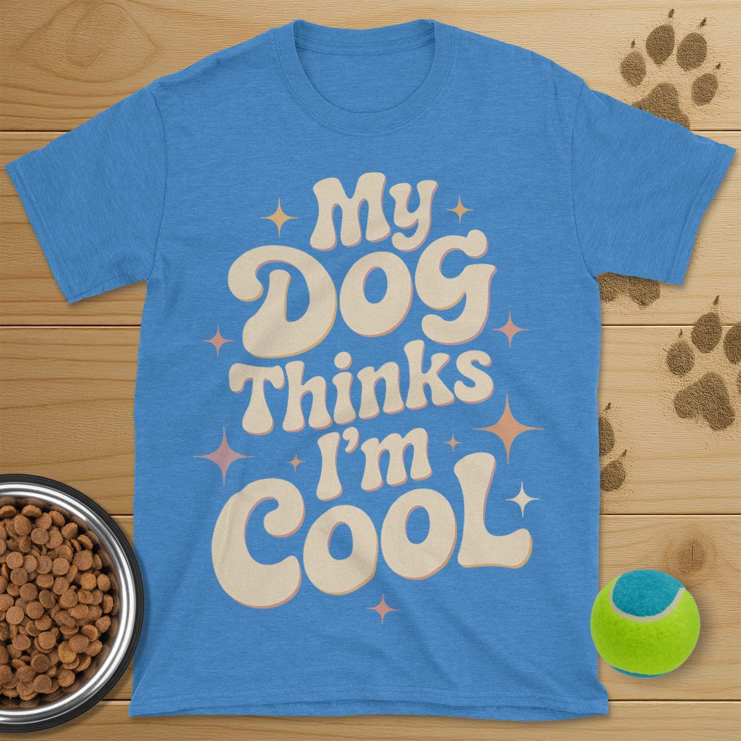My Dog Thinks I'm Cool Retro T-Shirt