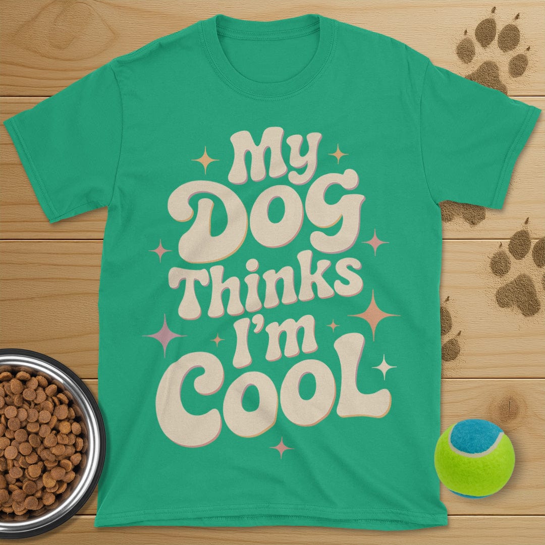 My Dog Thinks I'm Cool Retro T-Shirt