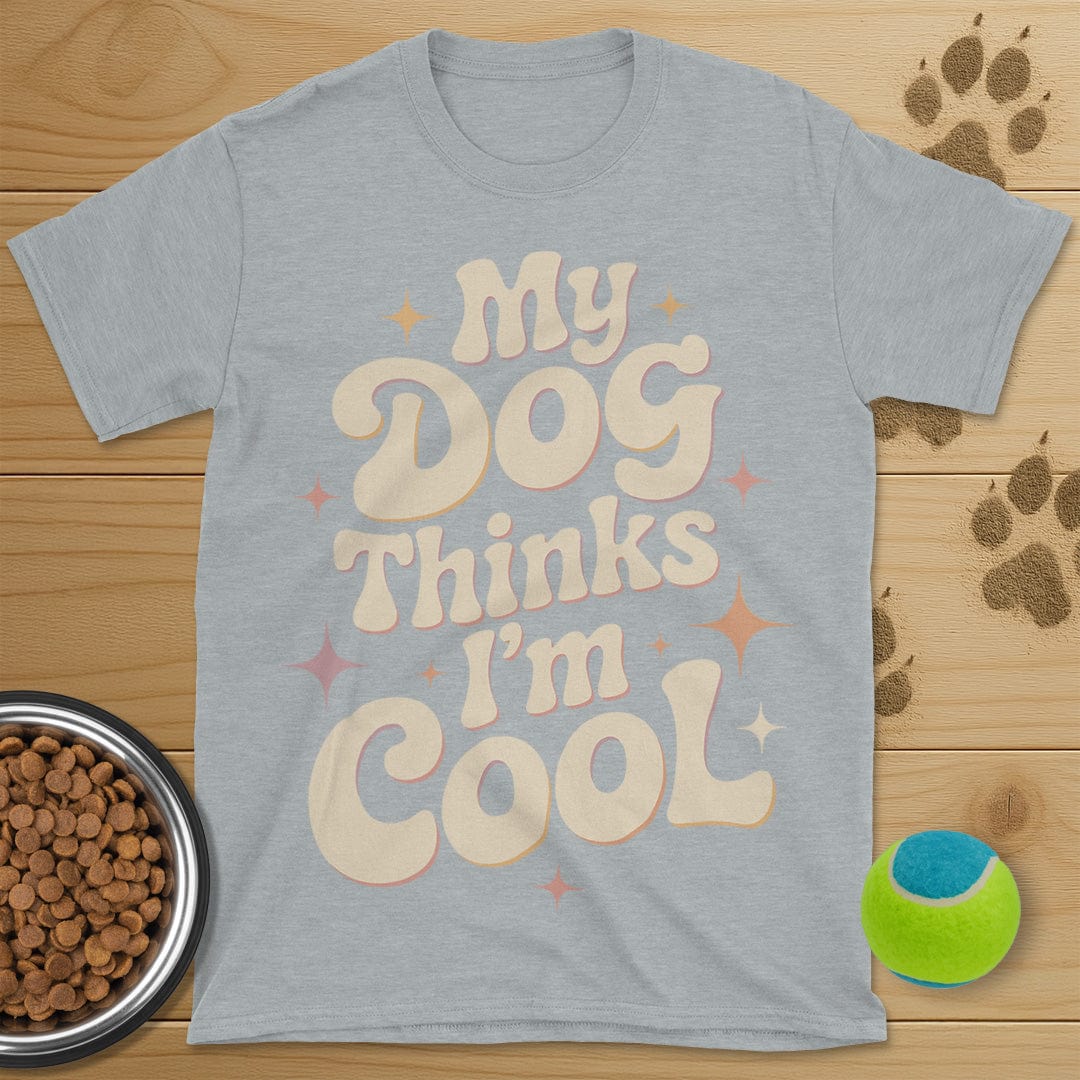 My Dog Thinks I'm Cool Retro T-Shirt