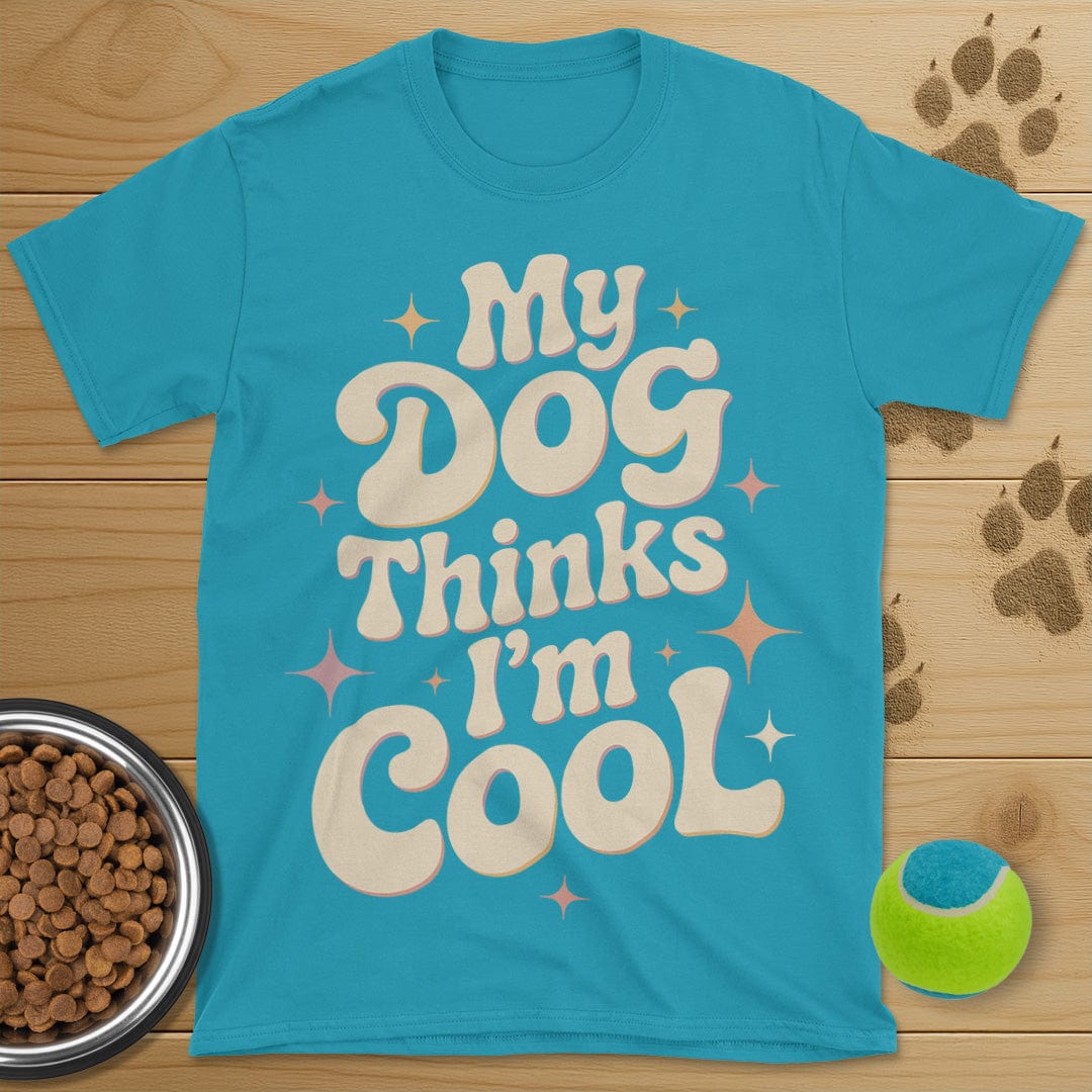 My Dog Thinks I'm Cool Retro T-Shirt