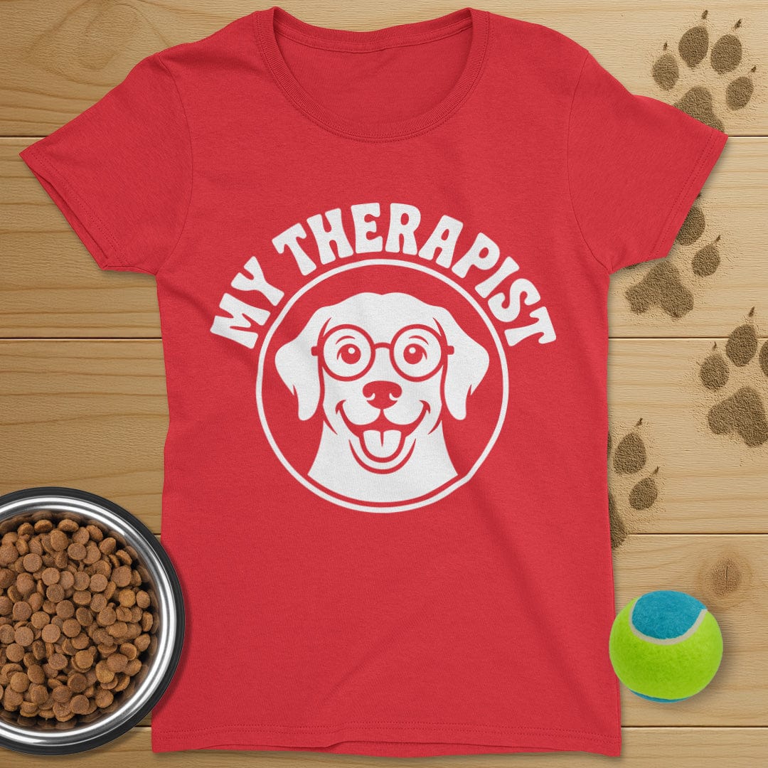 My Therapist Dog T-Shirt-Womens