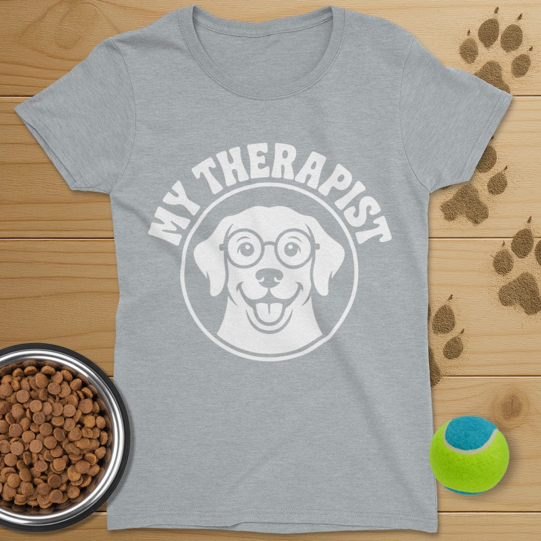 My Therapist Dog T-Shirt-Womens