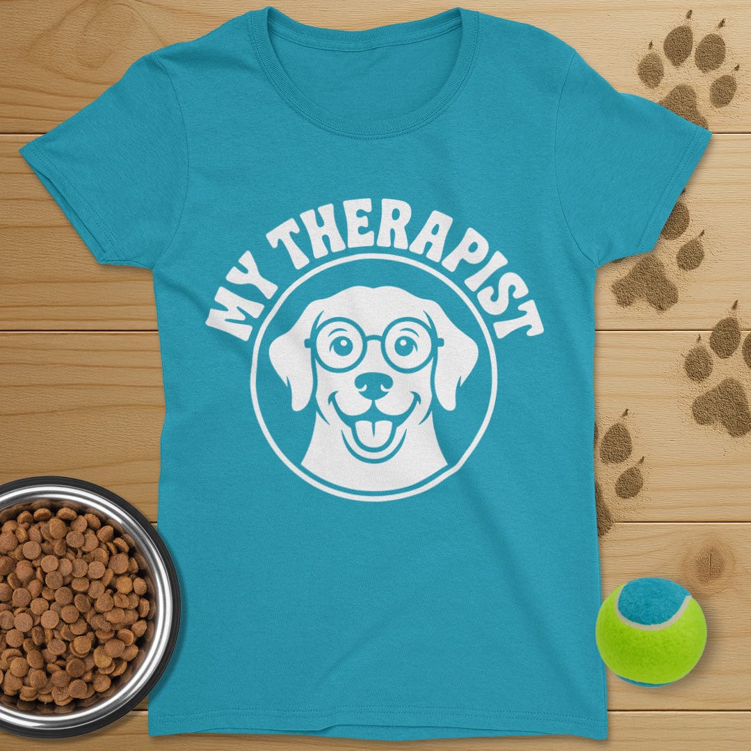 My Therapist Dog T-Shirt-Womens
