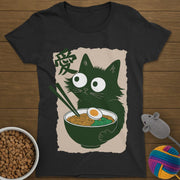 Noodle Cat T-Shirt Womens