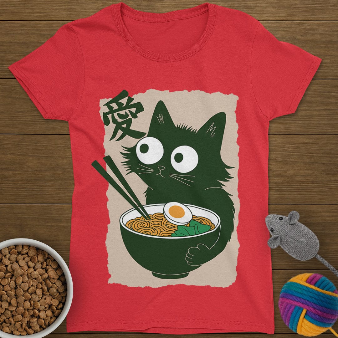 Noodle Cat T-Shirt Womens