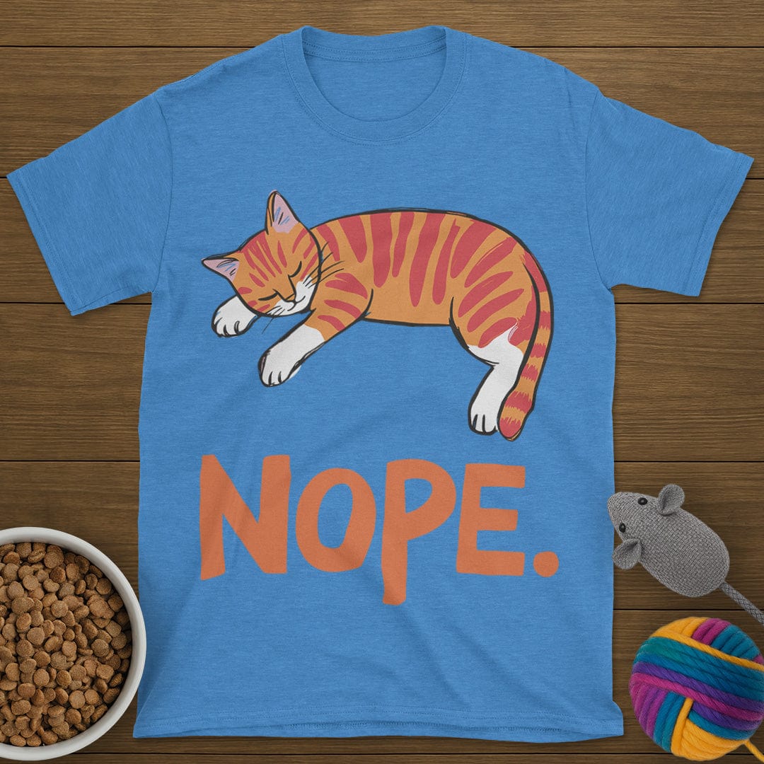 Nope Lazy Cat T-Shirt