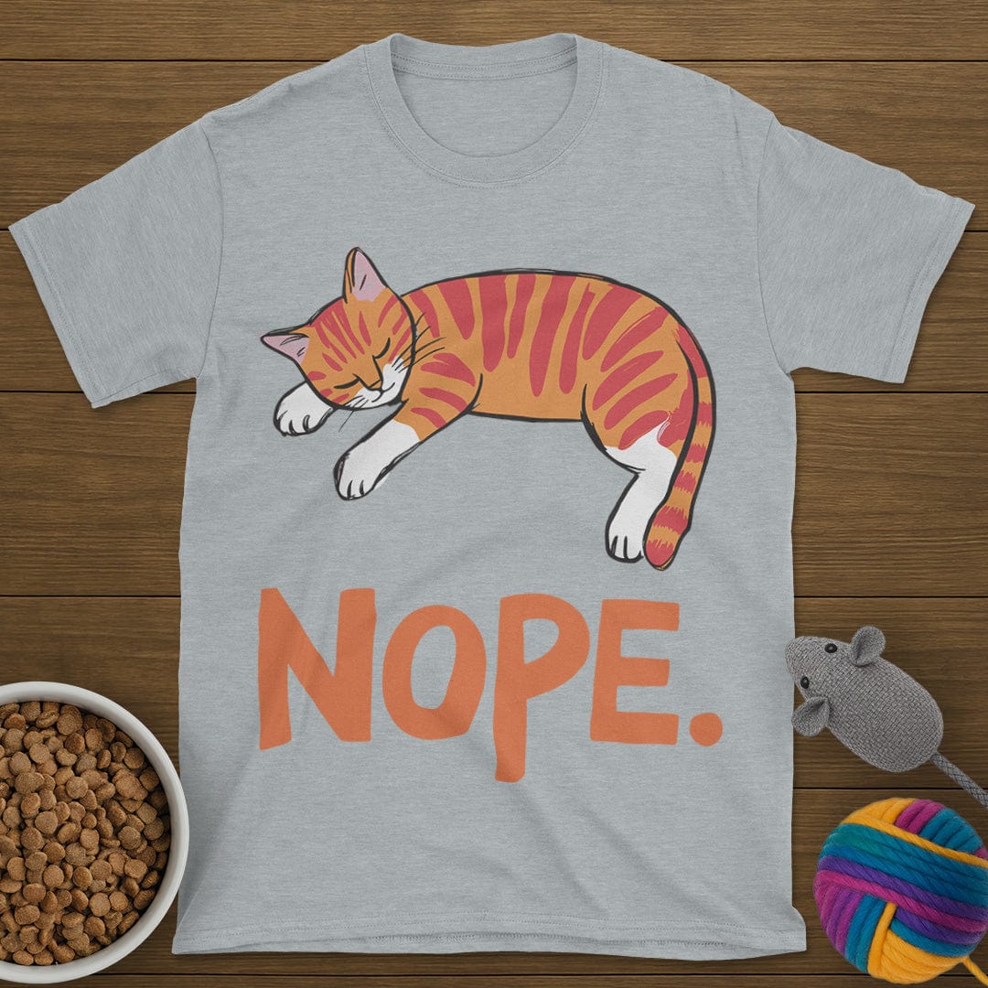 Nope Lazy Cat T-Shirt