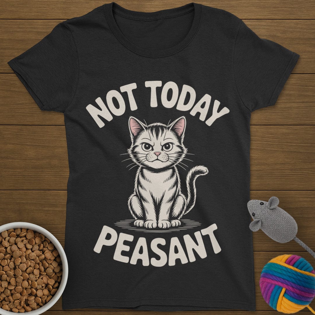 Not Today Peasant Cat T-Shirt Womens