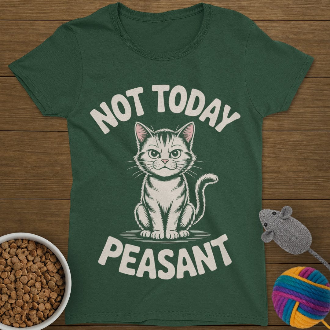 Not Today Peasant Cat T-Shirt Womens