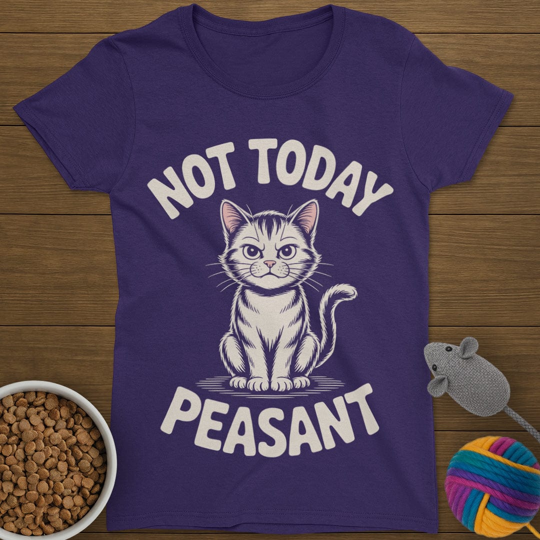 Not Today Peasant Cat T-Shirt Womens