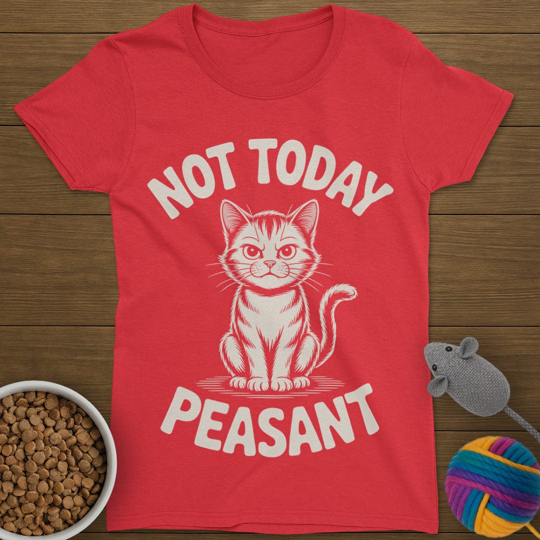 Not Today Peasant Cat T-Shirt Womens
