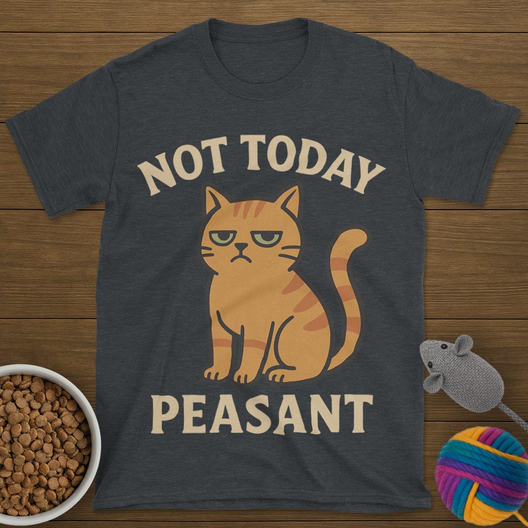 Not Today Peasant Funny Cat T-Shirt