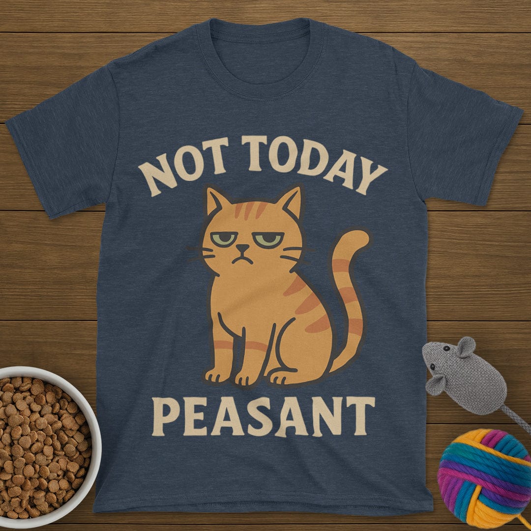 Not Today Peasant Funny Cat T-Shirt