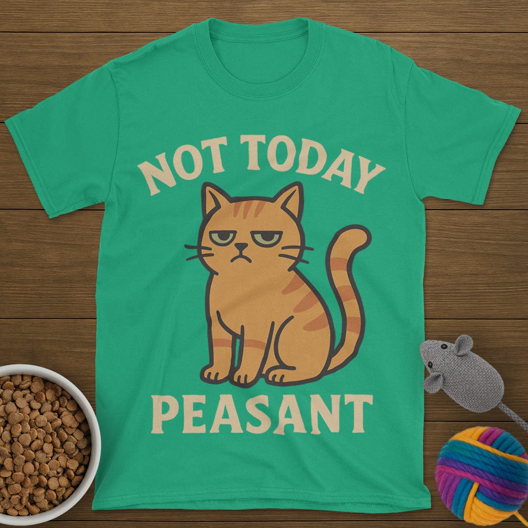 Not Today Peasant Funny Cat T-Shirt