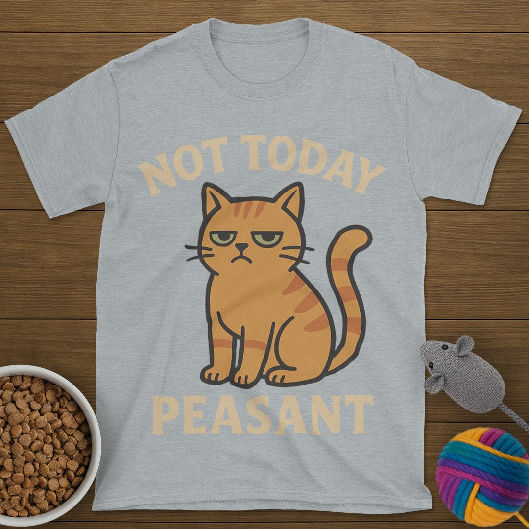 Not Today Peasant Funny Cat T-Shirt