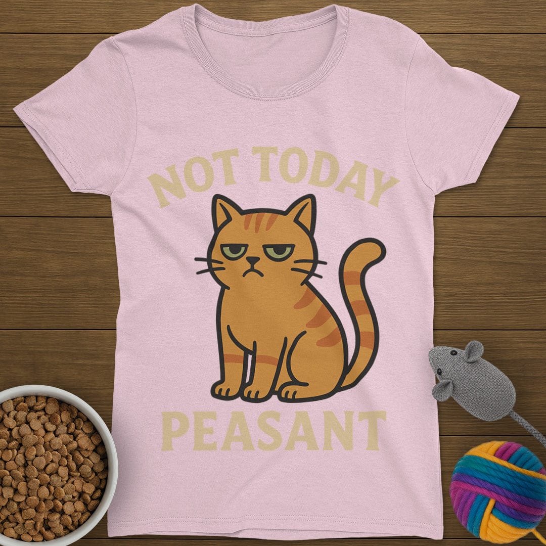 Not Today Peasant Funny Cat T-Shirt Womens