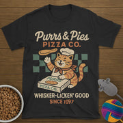Purrs and Pies Pizza Co Cat T-Shirt