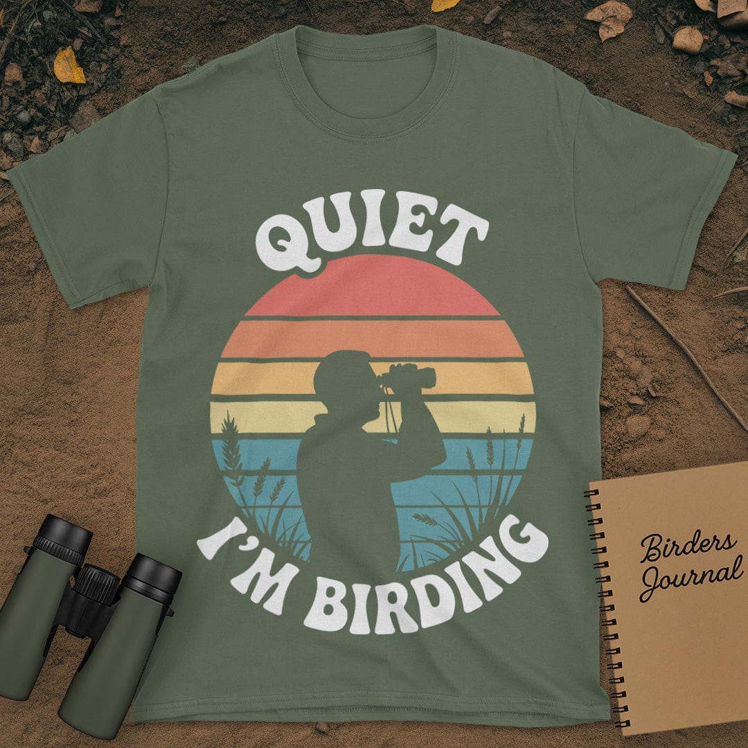 Quiet I'm Birding T-Shirt