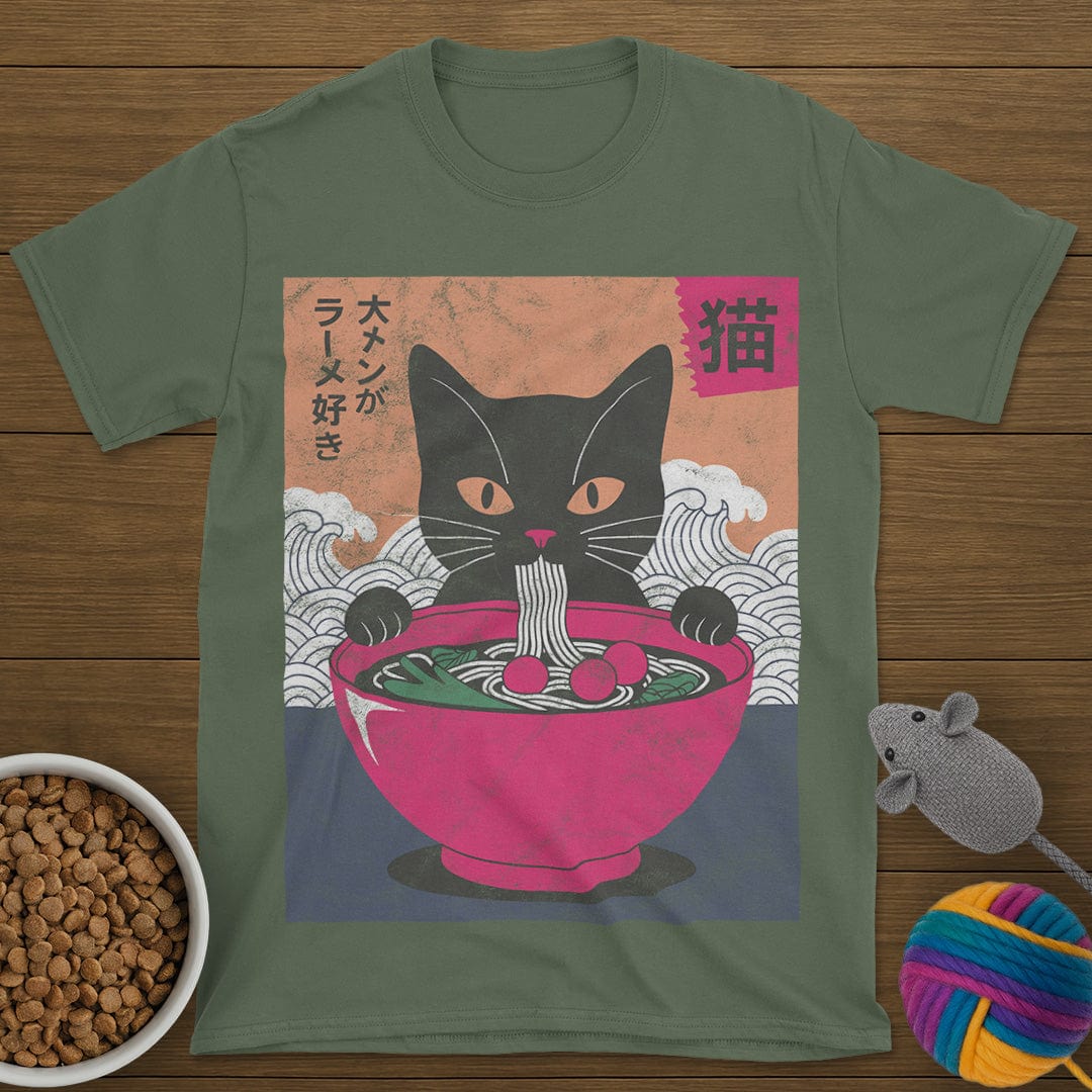Ramen Noodles Cat T-Shirt