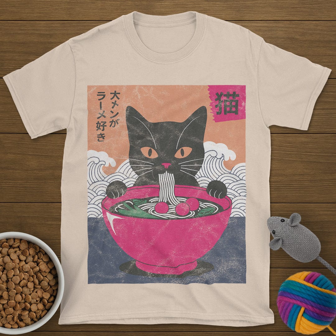 Ramen Noodles Cat T-Shirt
