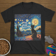 Starry Night Cat T-Shirt