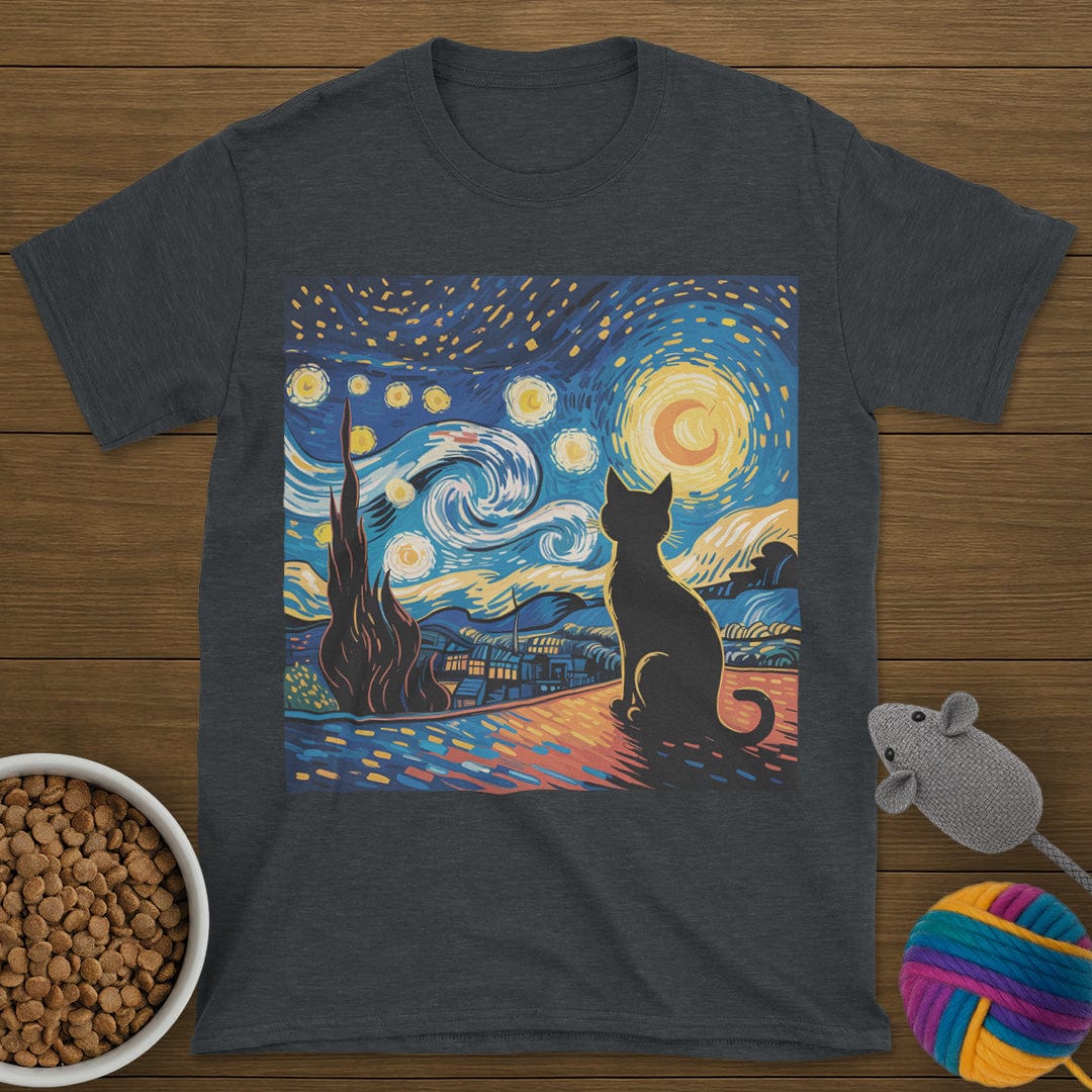 Starry Night Cat T-Shirt