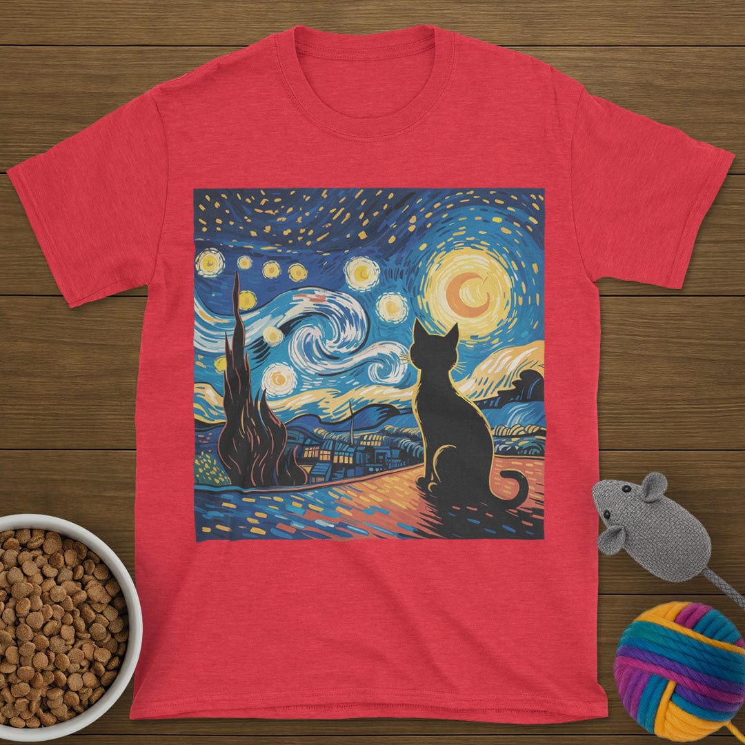 Starry Night Cat T-Shirt
