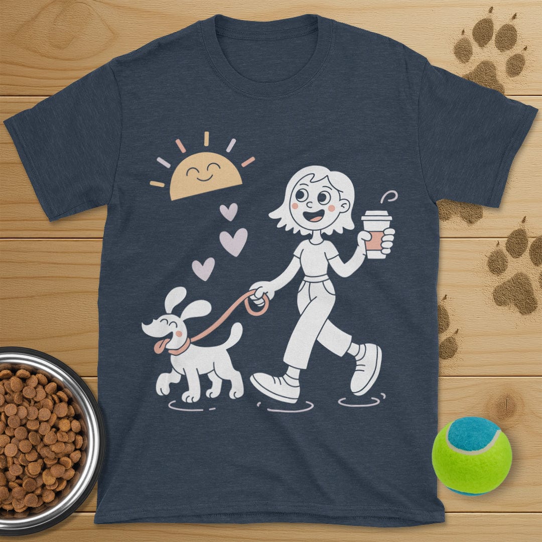 Sunshine Coffee and Dog Walking Shirt