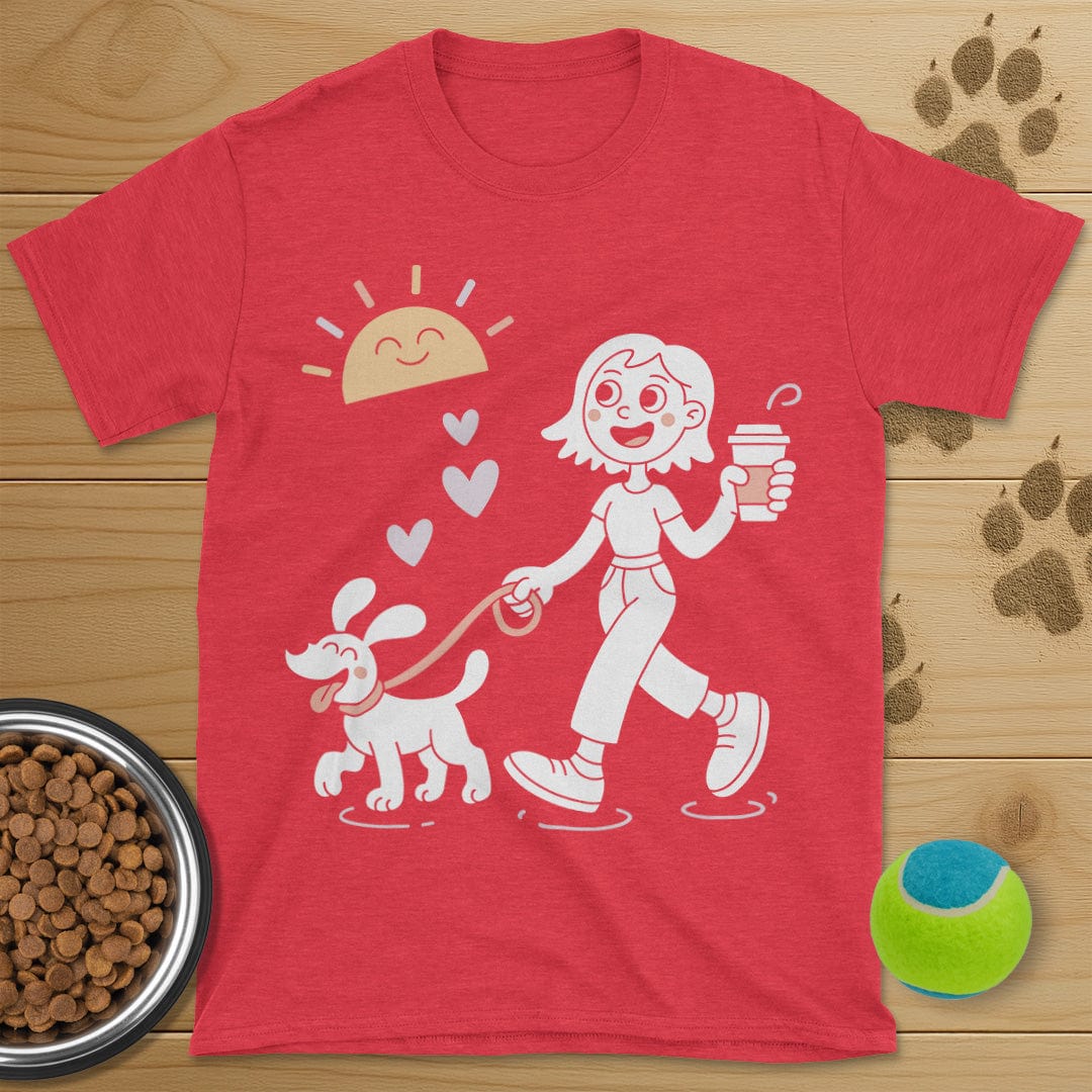 Sunshine Coffee and Dog Walking Shirt
