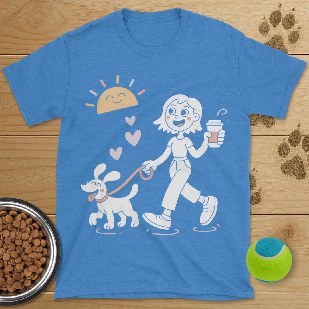 Sunshine Coffee and Dog Walking Shirt