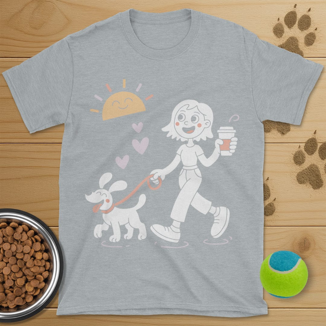 Sunshine Coffee and Dog Walking Shirt