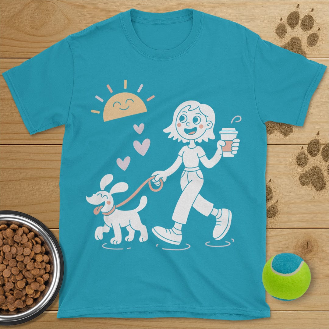 Sunshine Coffee and Dog Walking Shirt