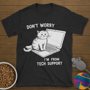Tech Support Cat T-Shirt