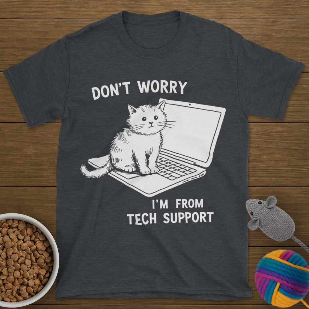 Tech Support Cat T-Shirt