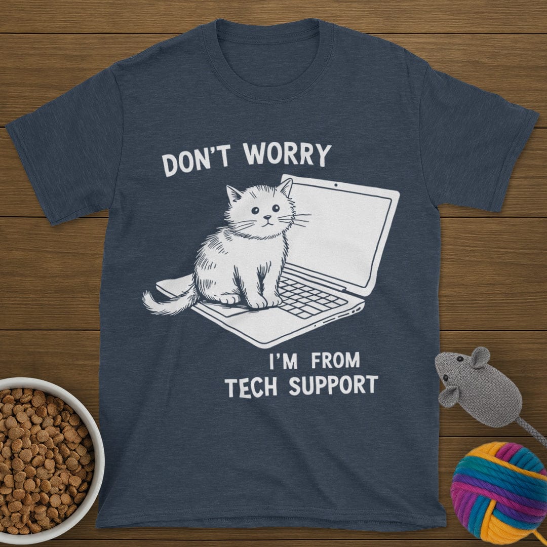 Tech Support Cat T-Shirt